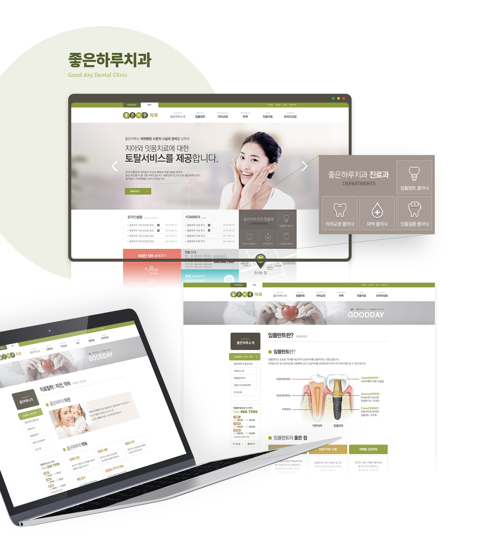좋은하루 이비인후과, 치과 치과홈페이지제작
