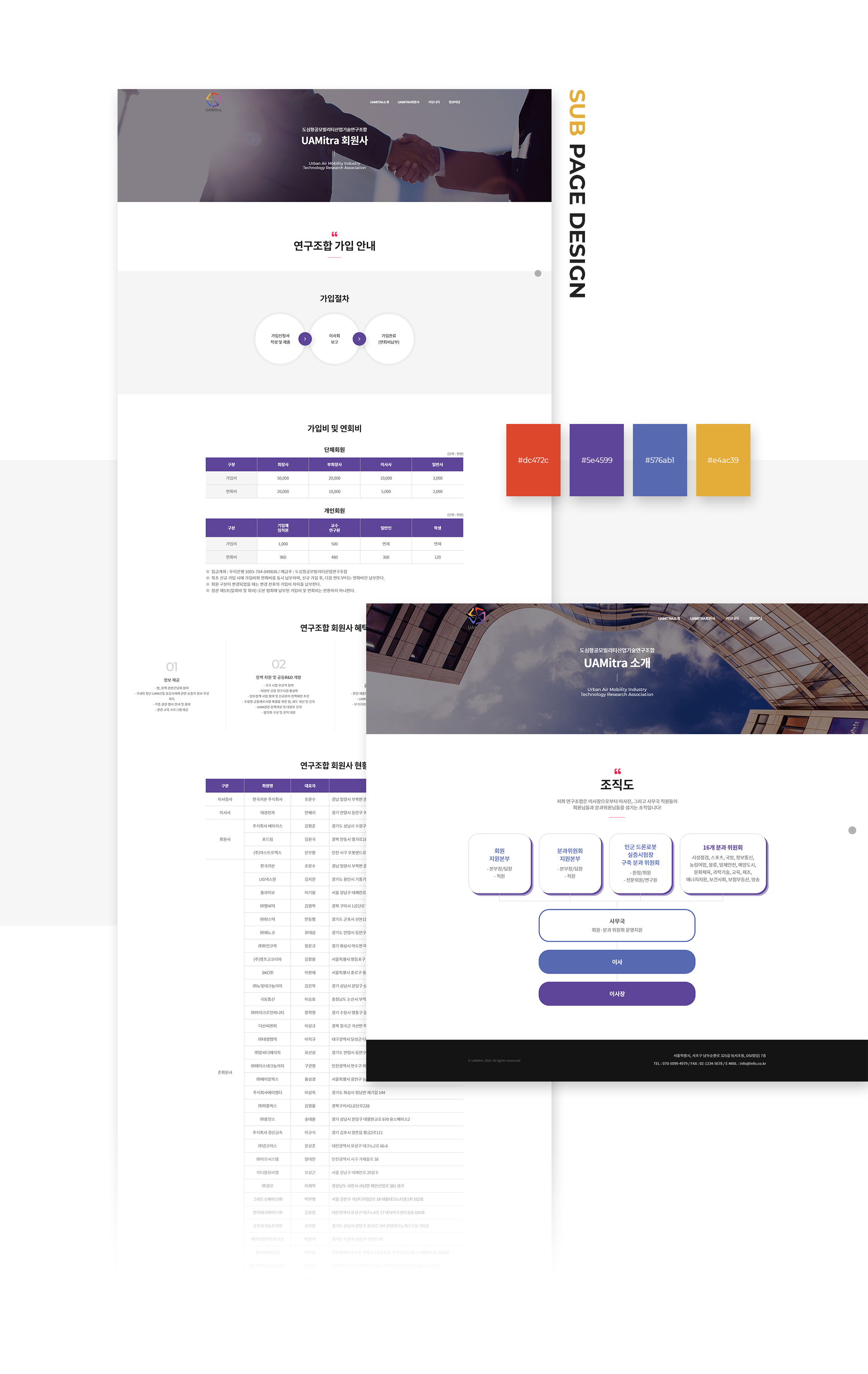 도심항공모빌리티산업기술연구조합 홈페이지제작업체
