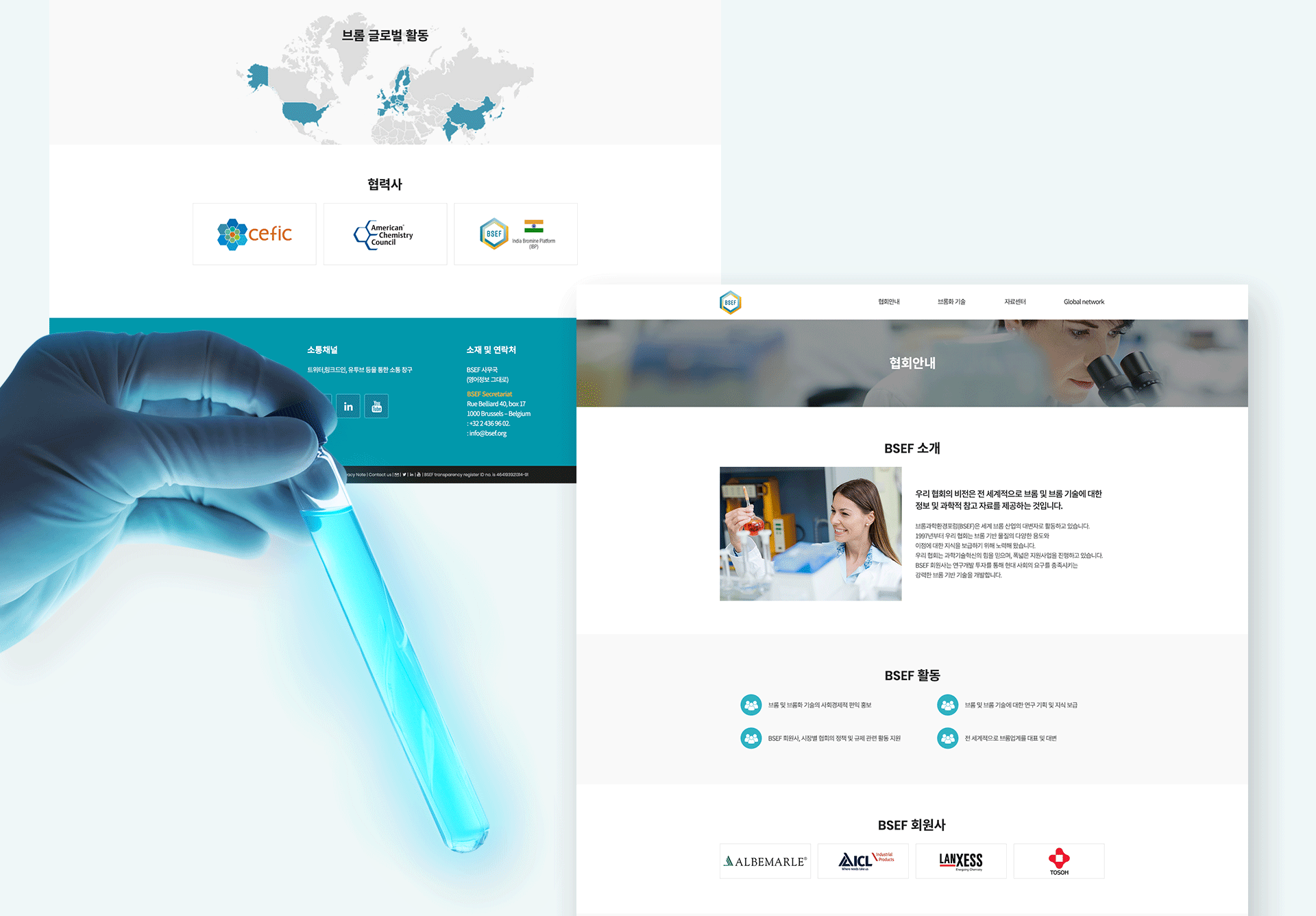 BSEF 홈페이지디자인