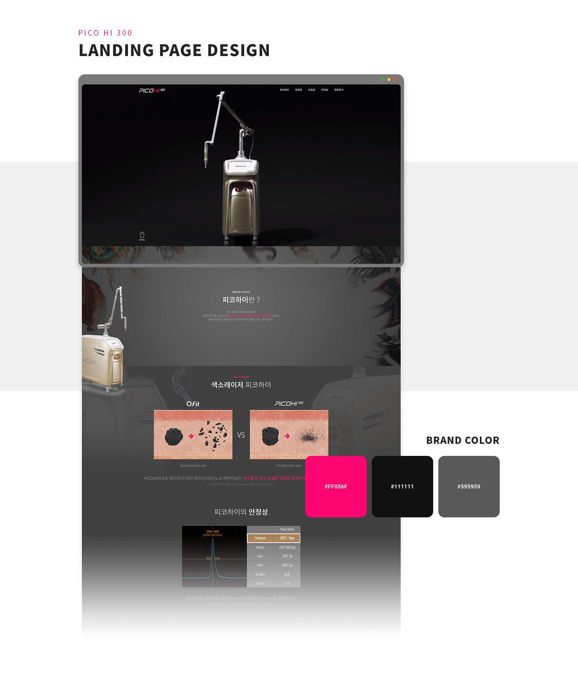 하이로닉코리아 피코하이 홈페이지제작